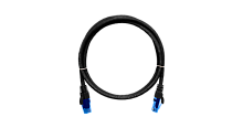 Коммутационный шнур NIKOMAX U/UTP 4 пары, Кат.6 (Класс E), 250МГц, 2хRJ45/8P8C, T568B, заливной, с защитой защелки, многожильный, BC (чистая медь), 24AWG (7х0,205мм), LSZH нг(А)-HFLTx, черный, 3м | код NMC-PC4UE55B-030-C-BK | NIKOMAX
