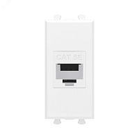 Avanti Компьютерная розетка RJ-45 без шторки модульная кат.5е экранированная Белое облако 1 модуль | код 4400761 | DKC