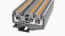 DS6-TW-01P-15-00Z(H), Клемма PUSH-IN, 6 мм.кв., 3C, оранжевый, шт | код 11040000962 | DEGSON