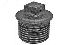 Заглушка чугунная Ду32 (1 1/4') НР | код 128-0906 | Fittex PLUS