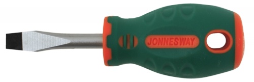 D71S538 Отвертка стержневая шлицевая ANTI-SLIP GRIP, SL5.5х38 мм | код D71S538 | JONNESWAY