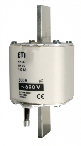 Предохранитель с бойком NH-3_K/gG 425A 690V | код 004115124 | ETI