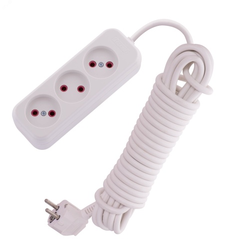 Удлинитель без заземления 3 входа 7 метров | код 720-0307-303 | Lezard