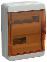 TEKFOR Корпус пласт. КМПн-24 IP65 оранж. прозр. дверь IEK | код TF5-KP72-N-24-65-K03-K09 | IEK