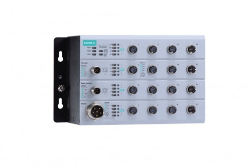 Коммутатор TN-4516A-12PoE-4GPoE-WV-T L2 Managed Ethernet switch, 12 * 10/100BaseT(X) with 802.3at PoE+ and 4 * 10/100/1000 Base-T(X) with 802.3at PoE+ M12 connectors, power input 24 - 110 VDC, t: -40/75 | код 00-06108640 | MOXA