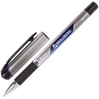 Ручка шариковая масляная с грипом BRAUBERG Signature, СИНЯЯ, печать, узел 0,7 мм, линия письма 0,35 мм, 142688 | код 142688 | BRAUBERG