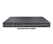 Коммутатор SICOM6648G-6X48GP-HV-HV 301073205 6 10Gigabit Fiber ports (SFP+) + 48 Gigabit POE ports ethernet switch(1 console port), include dual 220VAC hotswap | код 00-06153757 | Kyland