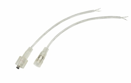 Соединительный кабель (2pin) герметичный (IP67) 2х0.35мм кв прозрачный REXANT | код 11-9322 | REXANT
