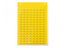808 502, KCIP-Y 9X12, Этикетка виниловая, 9x12мм, Желтый, Размер карты 116x165мм | код 0.0.0.8.08502 | KLEMSAN