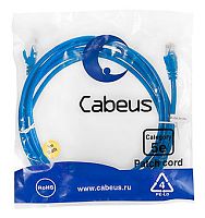 Cabeus PC-UTP-RJ45-Cat.5e-0.5m-BL-LSZH Патч-корд U/UTP, категория 5е, 2xRJ45/8p8c, неэкранированный, синий, LSZH, 0.5м | код 9528c | Cabeus