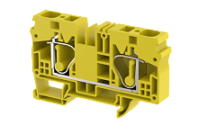 Клемма проходная пружинная 16 мм2, на 2 подключения, желтая SQ16-YELLOW | код 2106010004 | Elmex