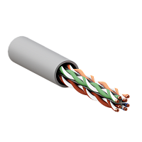 Кабель витая пара TERACOM PRO Cat.6 U/UTP 4 пары solid 23AWG оболочка LSZH нг(А)-HF цвет серый (упак. 305м) | код TRP-6UTP-04LSH-GY-IN3 | EKF