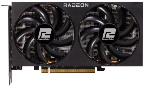 Видеокарта PowerColor PCI-E 4.0 RX 7600 8G-F AMD Radeon RX 7600 8Gb 128bit GDDR6 2250/18000 HDMIx1 DPx3 HDCP Ret | код 2002851 | POWERCOLOR