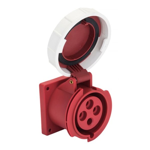 Розетка стационарная внутренняя 3142 3Р+РЕ 16А 380В IP67 PROxima | код ps-3142-16-380 | EKF фото 2