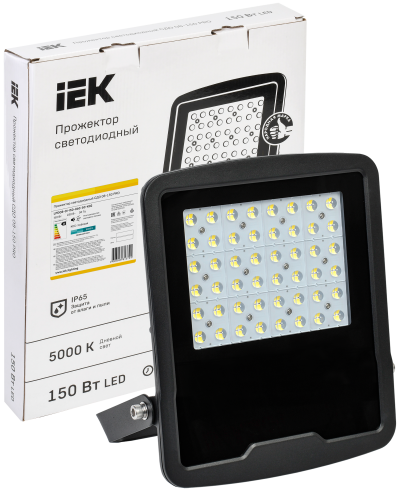 Прожектор светодиодный СДО 08-150 PRO 60град 5000К IP65 черный | код LPDO8-01-150-060-50-K02 | IEK фото 2 Прожектор светодиодный СДО 08-150 PRO 60град 5000К IP65 черный | код LPDO8-01-150-060-50-K02 | IEK фото 2