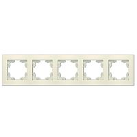 Рамка 5-м Афина универс. сл. кость (ivory) | код A1042-I | Universal