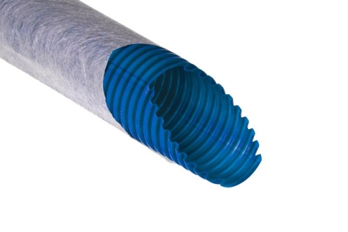 Труба гибкая 160/141.6мм ПНД дренажная с фильтром | код Т1-ДР0-160Ф | RUVinil