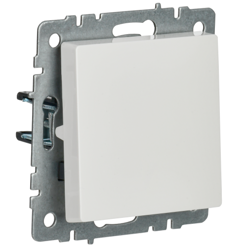 BRITE Выключатель 1-клавишный проходной 10А ВС10-1-6-БрБ белый | код BR-V12-0-10-K01 | IEK фото 2
