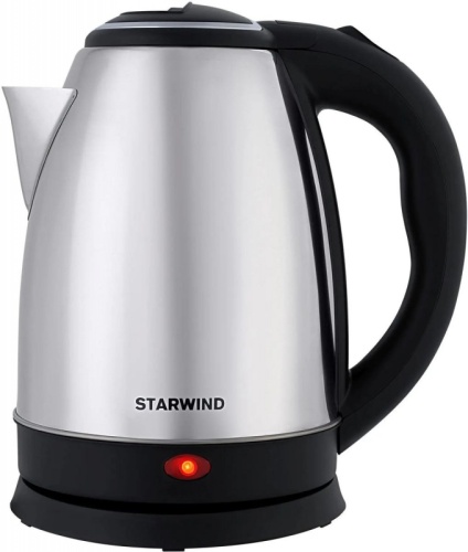 Чайник электрический Starwind SKS1771 1.8л. 1700Вт серебристый/черный корпус: металл/пластик | код 1984016 | STARWIND