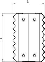 Стыковый соединитель кабельного канала LKM 80 мм (сталь) | код 6247472 | OBO Bettermann