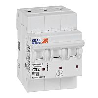 Выключатель автоматический трехполюсный 32А C 4,5кА AC OptiDin BM63-3C32-4,5-УХЛ3 | код.326815 | КЭАЗ