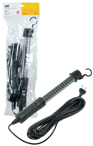 Светильник светодиодный переносной ДРО 2061 IP54 шнур 10м черный | код LDRO1-2061-09-10-K02 | IEK фото 2