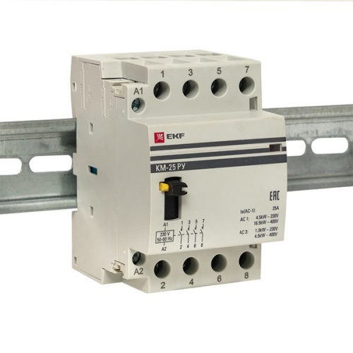 Контактор модульный КМ РУ 25А 4NO (3 мод,) PROxima | код km-3m-25-40 | EKF фото 3 Контактор модульный КМ РУ 25А 4NO (3 мод,) PROxima | код km-3m-25-40 | EKF фото 3