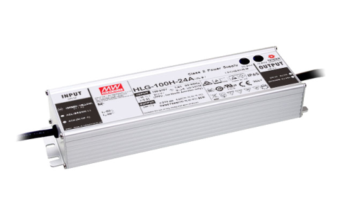 Источник питания AC-DC, 100Вт, IP65, вход 90…305В AC, 47…63Гц/127…431В DC, ККМ, выход 24В/4А, изоляция 3750В AC, в кожухе 220х68х39, -55…+70С, подстройка тока/напряжения | код HLGP-100H-24A | MeanWell