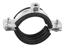 Хомут трубный с рез.профилем (54-58мм) 1 3/4' M8 оцинкованный | код ХТР (54-58мм) 1 3/4 M8 | KMP