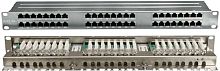 Патч-панель 19дюйм 1U кат.5E полн. экранир. 48 портов RJ45 Dual IDC PPHD-19-48-8P8C-C5E-SH-110D высок. плотности | код 420641 | Hyperline