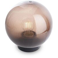 Светильник НТУ-02-60-205 Шар d=200мм призма дымчатый Е27 на трубу IP44 | код 11567 | Feron