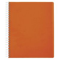 Тетрадь А5, 80 л., HATBER, гребень, клетка, обложка пластик, DIAMOND NEON-ОРАНЖЕВАЯ , 80Т5B1гр_02035, T165577 | код 402908 | HATBER