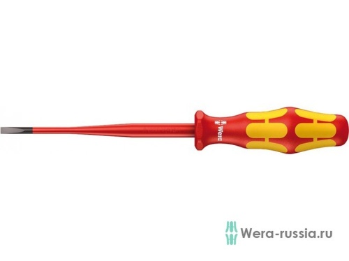 Отвёртка диэлектрическая шлицевая 160 iS SL VDE, с зауженным рабочим концом, 0.6 x 3.5 x 100 мм | код WE-006440 | Wera