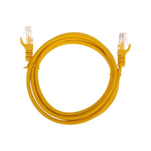 Патч-корд U/UTP CAT 5e RJ45-RJ45 26AWG LSZH желт. 1.5м | код 02-0105-105 | Rexant