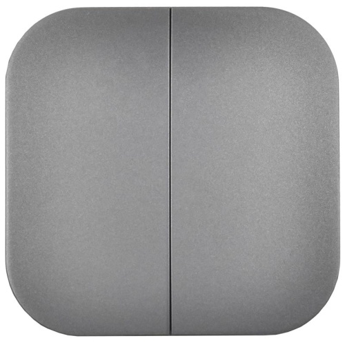 GLORY Выключатель 2-клавишный для открытой установки 10А ВС20-2-0-ХСм сталь матовый IEK | код EVH20-K46M-10 | IEK GLORY Выключатель 2-клавишный для открытой установки 10А ВС20-2-0-ХСм сталь матовый IEK | код EVH20-K46M-10 | IEK