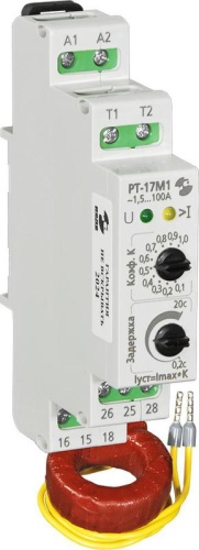 Реле тока РТ-17М1 1.5-100А (внешнее питание выносной датчик тока) Реле и Автоматика A8222-02838797