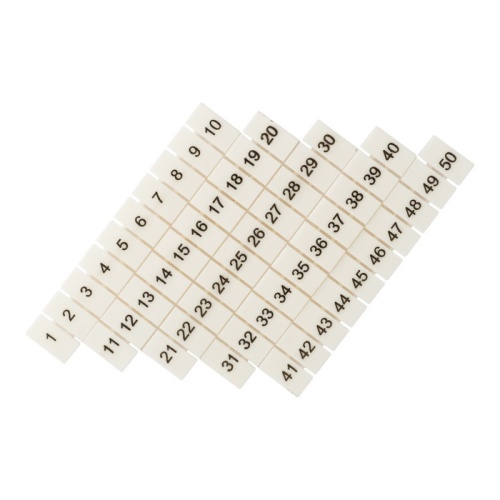 Маркеры для JXB-ST 6 с нумерацией 1-50 (100 шт,) PROxima | код zb-st-6-1-50 | EKF Маркеры для JXB-ST 6 с нумерацией 1-50 (100 шт,) PROxima | код zb-st-6-1-50 | EKF