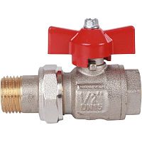 Кран шаровой со сгоном 1/2' ВН ручка бабочка IDEAL (098 1/2') | код RAN30C2EQLGTCH | ITAP