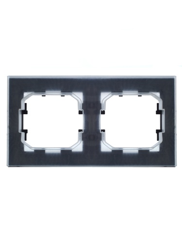 BRITE Рамка 2-местная IP44 РУ-2-БрЧ-44 черный | код BR-M22-44-K02 | IEK фото 3