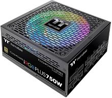 Блок питания Thermaltake ATX 750W Toughpower iRGB Plus (DIGITAL) 80+ gold (20+4pin) APFC 140mm fan color LED 9xSATA Cab Manag RTL | код 1136885 | THERMALTAKE