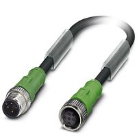 Кабель для датчика / исполнительного элемента SAC-4P-M12MS/ 2,0-186/M12FS | код 1509555 | PHOENIX CONTACT