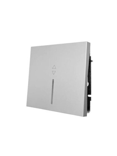 ZIMA Выключатель проходной с подсветкой серый матовый безвинтовой зажим/клемма LEZARD | код 704-7488-114QC | LEZARD фото 2