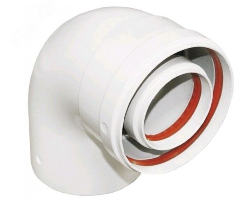 Отвод 90град. промежуточный коаксиальный d 60-100 мм без муфты | код MT71410151 | Baxi Отвод 90град. промежуточный коаксиальный d 60-100 мм без муфты | код MT71410151 | Baxi