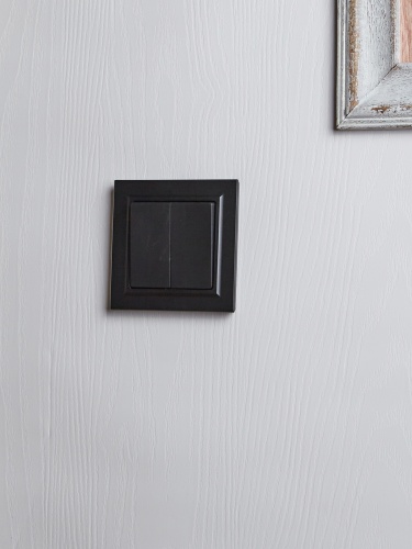 Выключатель 2-кл. СП BRITE ВСР10-2-0-БрЧ 10А в сборе черн. | код BR-V20-0-10-K02-F | IEK фото 6