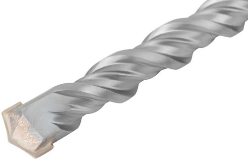 Бур по бетону SDS PLUS профи W-образная вставка двойная спираль 22х600мм FIT 32857 фото 5