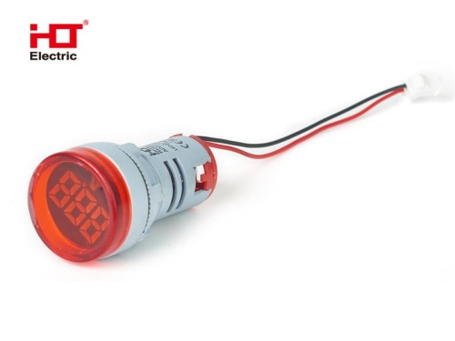 Индикатор значения напряжения AD-22 (LED) d22мм красный IP54 HLT | код 085-06-250 | HLT