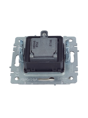 BRITE Розетка двойная TV+SAT РТВ/РСп12-БрА алюминий | код BR-AF20-O-K47 | IEK фото 7