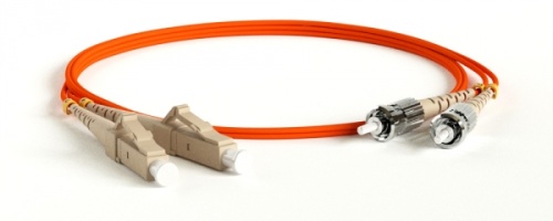 Патч-корд волоконно-оптический (шнур) MM 50/125 LC-ST 2 мм duplex LSZH 15 м, Hyperline FC-D2-50-LC/PR-ST/PR-H-15M-LSZH-OR | код 244215 | Hyperline