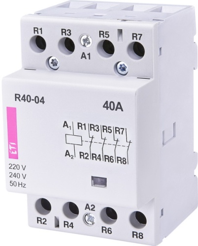 Контактор R 40-04 230V AC 40A (AC1) | код 002463440 | ETI