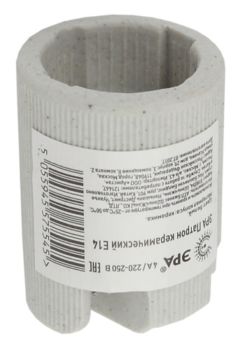 Патрон керамический Е14 (400/12800) ЭРА | код Б0027990 | ЭРА
